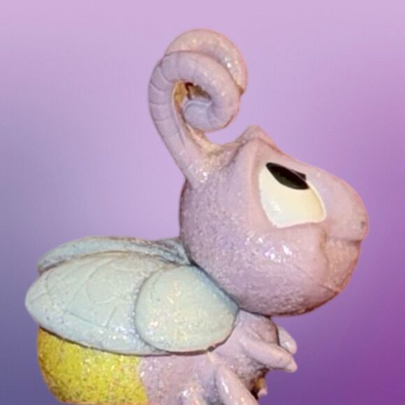 Disney Parks Animators Collection Tinker Bell Purple Glitter Firefly Figure B19 - Picture 3 of 6